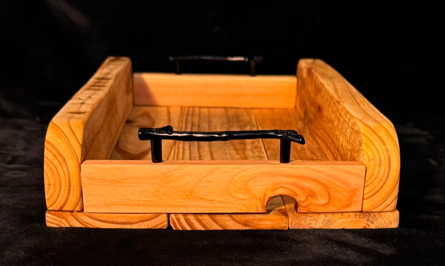 Ottoman Tray with Branch Handles