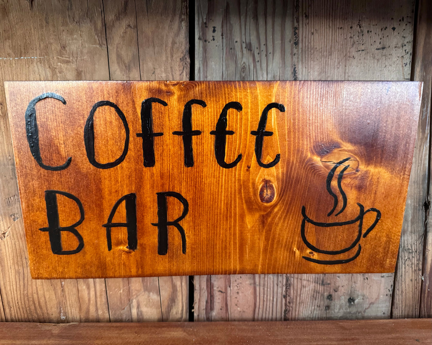 Coffee Bar Station Sign