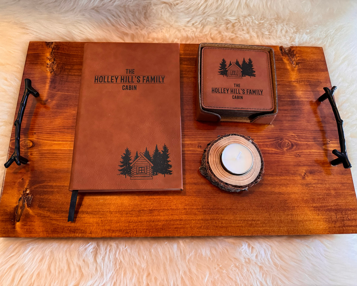 Cabin Chic Coffee Table Tray